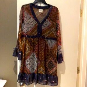 Boho print dress